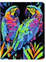Картина по номерам Brushme Попугаи в тропиках (BSB0022FC)