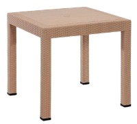 Садовый стол Moda Life Rattan Without Glass 80x80cm Cappucino