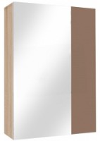 Настенный шкаф Астрид-Мебель Бриз 8 Сонома/Мокка