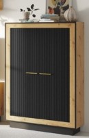 Тумба Fadome Fox 8 Дуб Артизан/Черный