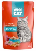 Влажный корм для кошек Wise Cat Adult Cat Juicy Turkey in Sauce 24x100g