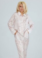 Pijama Ajoure M23614 Beige/Print Flowers, s.XL