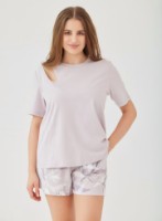 Pijama Ajoure T23613 Truffle/Print Leaf, s.XL
