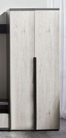 Dulap Ambianta Duet 850x1950mm Gri-Alb Samoa