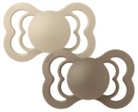 Пустышка BIBS Supreme Latex 2 Pack 0+ months Vanilla/Dark Oak (170336)