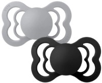 Пустышка BIBS Supreme Latex 2 Pack 0+ months Cloud/Black (170341)