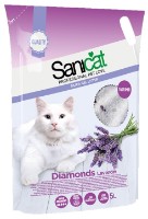 Наполнитель для кошек Sanicat Diamonds Lavender 5L