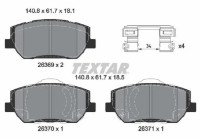 Комплект тормозных колодок TEXTAR 2636901