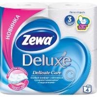 Туалетная бумага Zewa Deluxe Delicate Care 3 plies 4 rolls