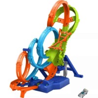 Set jucării transport Hot Wheels 4-Loop Crash Out (HXR70)