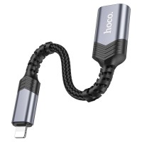 Adaptor Hoco UA24 Lightning to USB Metal Gray