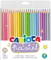 Creioane colorate Carioca Pastel (52729) 24pcs