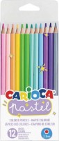 Creioane colorate Carioca Pastel (52730) 12pcs