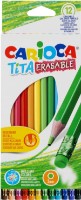Creioane colorate Carioca Tita Erasable (52707) 12pcs