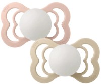 Пустышка BIBS Supreme Latex Glow 2 Pack 6+ months Blush/Vanilla (270357)