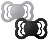 Пустышка BIBS Supreme Silicone 2 Pack - Cloud/Black 0+ months(160341)