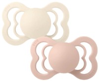 Пустышка BIBS Supreme Silicone 2 Pack - Ivory/Blush 6+ months (260216)