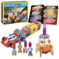 Puzzle 3D-constructor CubicFun 2in1: Blast-Off Rocket & Racing Car (DS1099h)