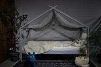 Pat copii MobiCasa Fiona 90x200 Grey