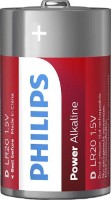 Набор батареек Philips Power Alkaline D LR20 (LR20P2B/10)