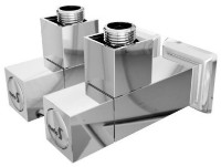 Кран для полотенцесушителя Mario Angular Square G1/2 2pcs