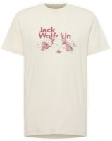 Tricou bărbătesc Jack Wolfskin Bergblick T M Panna Cotta, s.XL