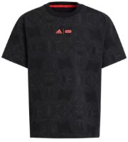 Tricou pentru copii Adidas J Sw Zne T Black/Grey Five/Bright Red, s.140