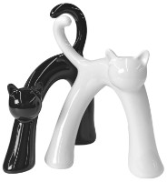 Статуэтка Deco Pisici White/Black