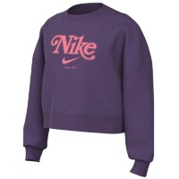 Hanorac pentru copii Nike G Nsw Trend Flc Crp Crew Dark Raisin, s.L