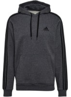 Hanorac pentru bărbați Adidas Hoodie 3 Stripes Fleece Dark Grey Heather/Black, s.XL
