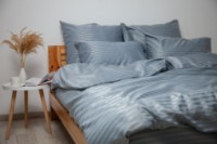 Постельное бельё Relaxe Home TEP Stripe Satin Lunar 200x220 (019329)