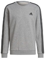 Hanorac pentru bărbați Adidas Sweater Essentials Fleece 3S Medium Grey Heather/Black, s.XL