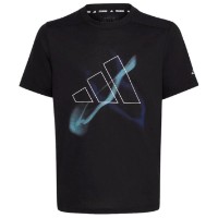 Детская футболка Adidas B Hiit Gfx Tee Black/White, s.176