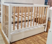 Pătuţ Eucalyptus Mia Premium Elite White+Natural (DS-406)