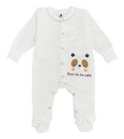 Salopetă-slip pentru copii Minikin Happy Baby 62cm Milky (242860162)