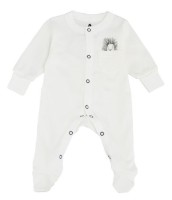 Salopetă-slip pentru copii Minikin Hedgehog 62cm Milky (242250362)