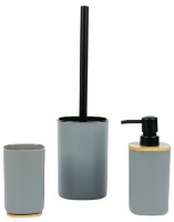 Набор для ванной комнаты Axentia Grey/Wood (135949)
