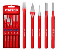 Set de bucăți daltă rece și poanson EMTOP EMCC8395