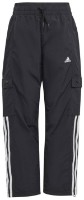 Pantaloni spotivi pentru copii Adidas J Jam Wv Crg Pn Black/White, s.152