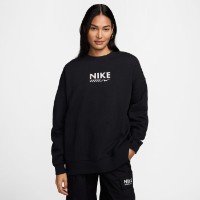 Женская толстовка Nike W Nsw Oversized Fleece Crew-Neck Sweatshirt Black, s.S