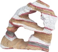 Декор для аквариумов и террариумов Flamingo Rainbow Rock 2 Holes 401429