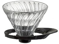 Pâlnie Hario V60 Glass Dripper 02 Black (VDGR-02-B)