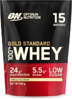 Proteină Optimum Nutrition Gold Standard 100% Whey Vanilla Ice Cream 450g
