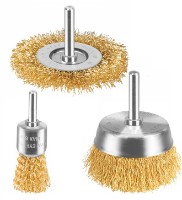 Perii circulare slefuit cu tija set Total Tools TAC310031