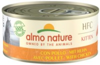 Hrană umedă pentru pisici Almo Nature Kitten Chicken 150g