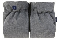 Муфта-рукавички на детскую коляску Womar Zaffiro Beige Wool Premium Melange Grey