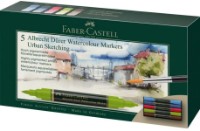 Markere Faber-Castell Albrecht Dürer Watercolour Markers Urban Sketching 5pcs