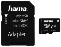 Карта памяти Hama microSDXC 256GB Class 10 UHS-I + Adapter (124171)