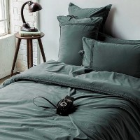 Lenjerie de pat Issimo Drope Double Teal Green