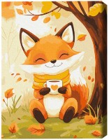Картина по номерам Brushme Лисёнок с какао (KBS0167FC)